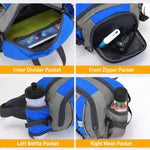 Marsupio sportivo multifunzionale impermeabile di grande capacità per attività all'aperto e trekking, borsa a tracolla impermeabile.