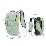 Zaino sportivo impermeabile JUNLETU per attività all'aperto, ultraleggero e traspirante, ideale per trail e ciclismo.