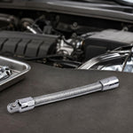Prolunga flessibile da 1/4 di pollice, albero di prolunga per bussole in acciaio armonico da 140 mm, adattatore per bussole flessibile