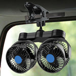 Ventilatore portatile per auto Mitchell clip-on doppia testa