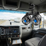 Ventilatore portatile per auto Mitchell clip-on doppia testa