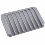 Portasapone in silicone autodrenante, flessibile e infrangibile, ideale per bagno, doccia, vasca da bagno e lavello della cucina.