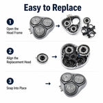 Ricambi per testine di ricambio per rasoio Philips HQ8140 / HQ8160 / HQ8170, Integral Head, Bracket/No Blade Head