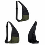 Borsa a tracolla color block impermeabile sportiva casual marsupio