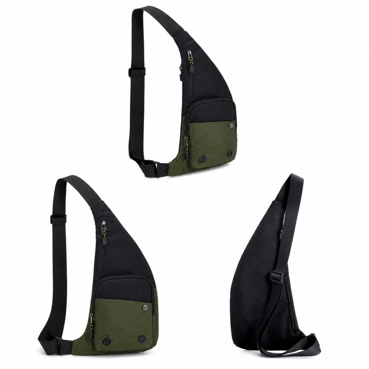 Borsa a tracolla color block impermeabile sportiva casual marsupio