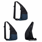 Borsa a tracolla color block impermeabile sportiva casual marsupio