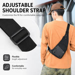 Borsa a tracolla color block impermeabile sportiva casual marsupio