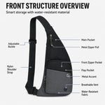 Borsa a tracolla color block impermeabile sportiva casual marsupio