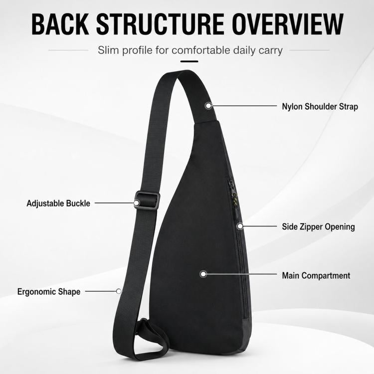 Borsa a tracolla color block impermeabile sportiva casual marsupio