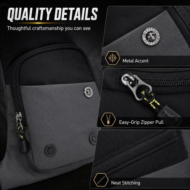 Borsa a tracolla color block impermeabile sportiva casual marsupio
