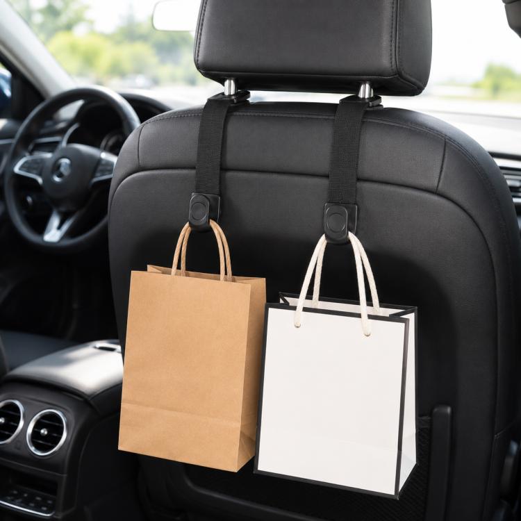 Ganci universali per poggiatesta auto 2 pezzi