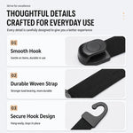Confezione da 2 ganci per poggiatesta auto, gancio universale per borse da sedile auto, organizer per auto, appendiabiti per sedile posteriore per borse, cappotti, borse della spesa, Car Headrest Hooks