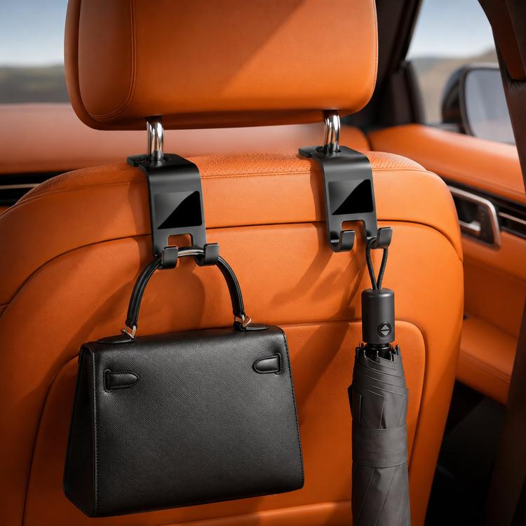 Set 2 ganci per poggiatesta auto con supporto tablet 360°