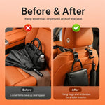 Set 2 ganci per poggiatesta auto con supporto tablet 360°