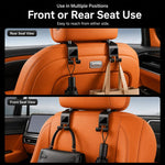 Set 2 ganci per poggiatesta auto con supporto tablet 360°