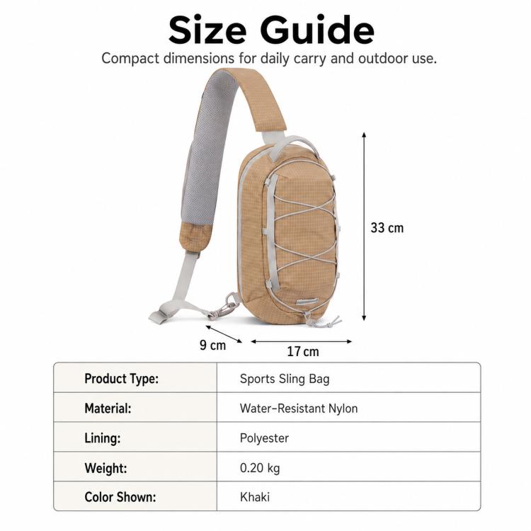 Borsa sportiva a tracolla, leggera, portatile, in nylon impermeabile, ideale per attività all'aperto, borsa a tracolla casual.