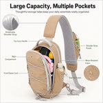 Borsa sportiva a tracolla, leggera, portatile, in nylon impermeabile, ideale per attività all'aperto, borsa a tracolla casual.
