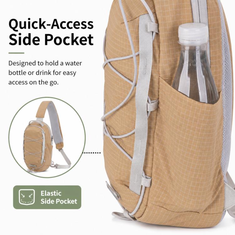 Borsa sportiva a tracolla, leggera, portatile, in nylon impermeabile, ideale per attività all'aperto, borsa a tracolla casual.