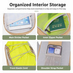 Borsa sportiva a tracolla, leggera, portatile, in nylon impermeabile, ideale per attività all'aperto, borsa a tracolla casual.