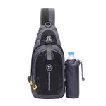 JUNLETU 1028 Borsa a tracolla da viaggio impermeabile in nylon per borraccia da esterno.