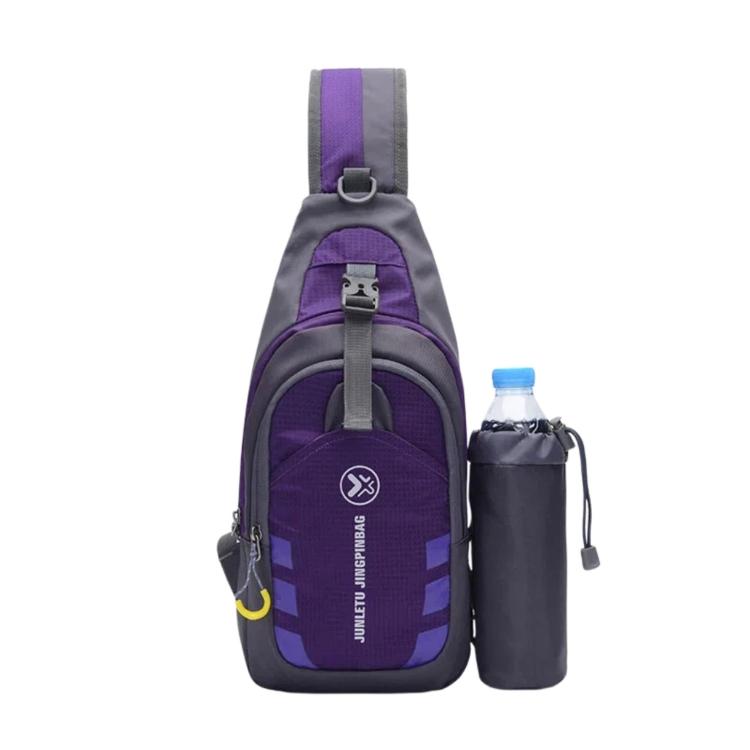 JUNLETU 1028 Borsa a tracolla da viaggio impermeabile in nylon per borraccia da esterno.