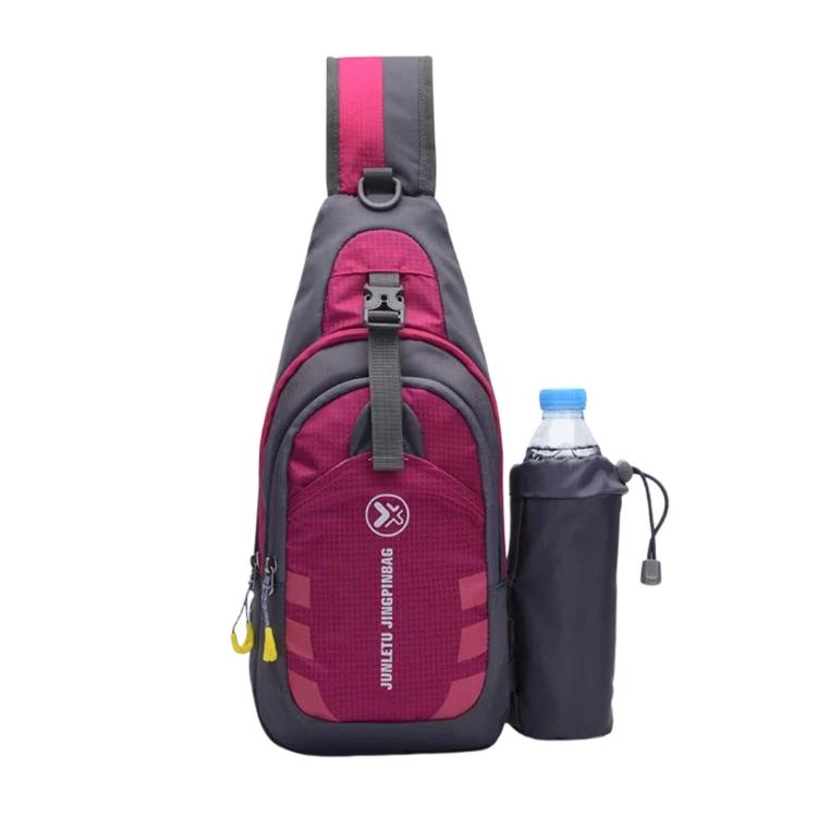 JUNLETU 1028 Borsa a tracolla da viaggio impermeabile in nylon per borraccia da esterno.