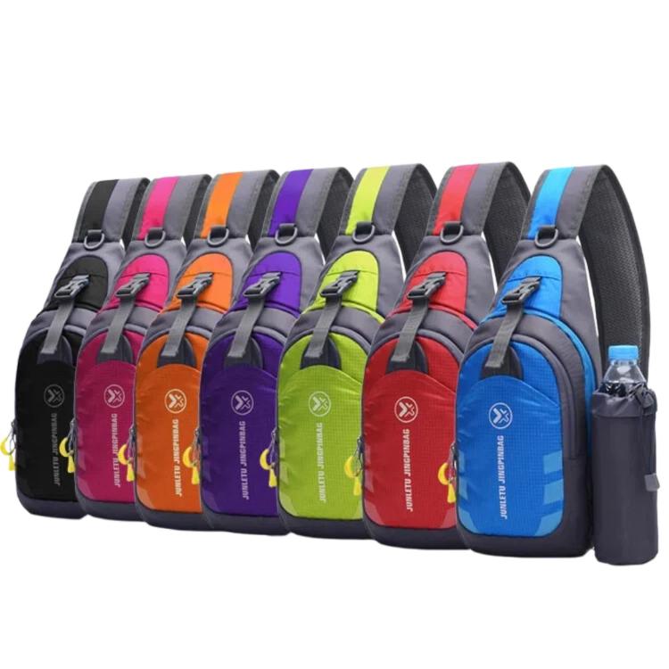 JUNLETU 1028 Borsa a tracolla da viaggio impermeabile in nylon per borraccia da esterno.