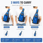 JUNLETU 1028 Borsa a tracolla da viaggio impermeabile in nylon per borraccia da esterno.