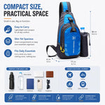 JUNLETU 1028 Borsa a tracolla da viaggio impermeabile in nylon per borraccia da esterno.