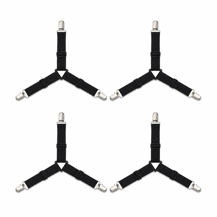 Fermagli per lenzuola a triangolo 4 pezzi con clip metalliche