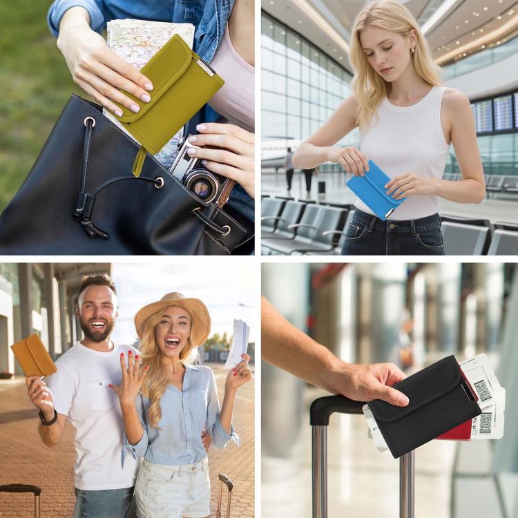 Porta carte anti-skimming FRID, porta monete e porta documenti multifunzionale