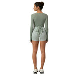 Top da yoga a maniche lunghe da donna, vestibilità aderente, ad asciugatura rapida, per pilates, fitness e sport., S, M, L