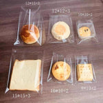 100 pezzi/confezione Sacchetti di cellophane trasparenti autosigillanti, spessore 2,75 mil, in plastica OPP per alimenti, sacchetti per biscotti per pasticceria, 4.7x5.9+1.2inch Flap