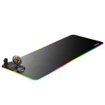 3 In 1 Magnetic Wireless Charging Station RGB Mouse Pad 15W Fast Wireless Charger Desk Mat For Phone, Watch, AirPods