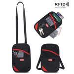 JUNLETU Porta carte antifurto RFID, protezione per passaporto e documento d'identità, porta biglietti e porta monete