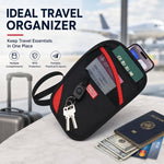 JUNLETU Porta carte antifurto RFID, protezione per passaporto e documento d'identità, porta biglietti e porta monete