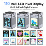 Stazione di ricarica wireless magnetica 6 in 1 con altoparlante Bluetooth Pixel Art, caricabatterie rapido magnetico per telefono, Apple Watch, auricolari.