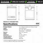 Stazione di ricarica wireless magnetica 6 in 1 con altoparlante Bluetooth Pixel Art, caricabatterie rapido magnetico per telefono, Apple Watch, auricolari.