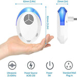 Repellente intelligente a ultrasuoni per zanzare e topi, repellente per scarafaggi per soggiorno, camera da letto e cucina., US Plug, UK Plug, EU Plug