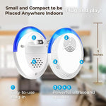 Repellente intelligente a ultrasuoni per zanzare e topi, repellente per scarafaggi per soggiorno, camera da letto e cucina., US Plug, UK Plug, EU Plug