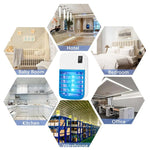 Lampada antizanzare a scossa elettrica ad alta potenza, luce repellente per zanzare a LED a bassa rumorosità, da parete., US Plug