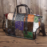 Borsa da viaggio vintage da donna, utilizzabile a mano, a tracolla o a spalla.