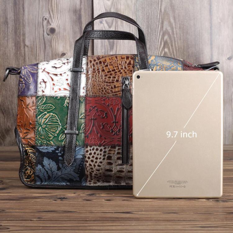 Borsa da viaggio vintage da donna, utilizzabile a mano, a tracolla o a spalla.
