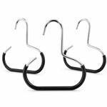 3 pezzi/confezione Grucce in metallo per cappelli per armadio Ganci organizer per cappellini da baseball Anelli salvaspazio per appendere sciarpe, cinture, cravatte, scialli, borse