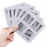 50 pezzi di adesivi a rete monouso per la raccolta dei capelli nello scarico della doccia, ideali per bagno, vasca da bagno e lavello della cucina., 4x4 Inch Square