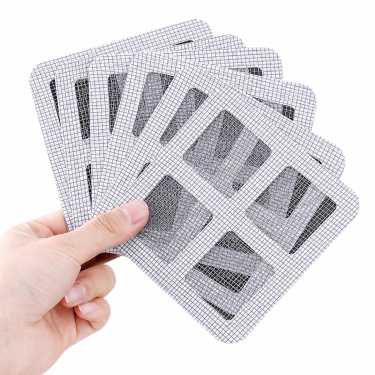 50 pezzi di adesivi a rete monouso per la raccolta dei capelli nello scarico della doccia, ideali per bagno, vasca da bagno e lavello della cucina., 4x4 Inch Square