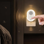 Lampada repellente per zanzare intelligente a ultrasuoni, repellente silenzioso per topi, insetti e scarafaggi., US Plug