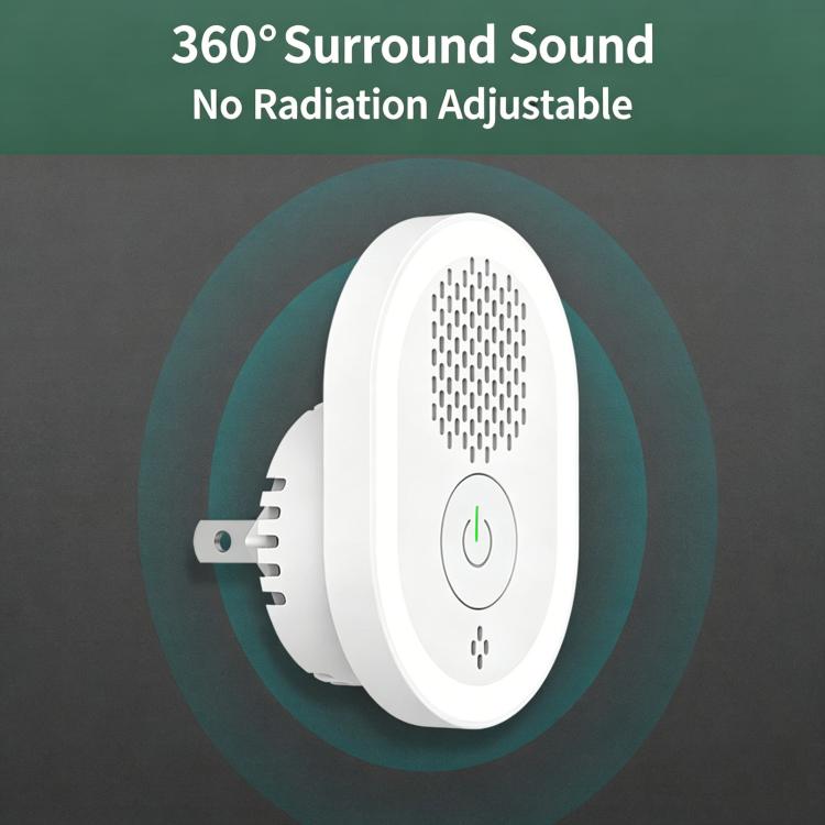 Lampada repellente per zanzare intelligente a ultrasuoni, repellente silenzioso per topi, insetti e scarafaggi., US Plug