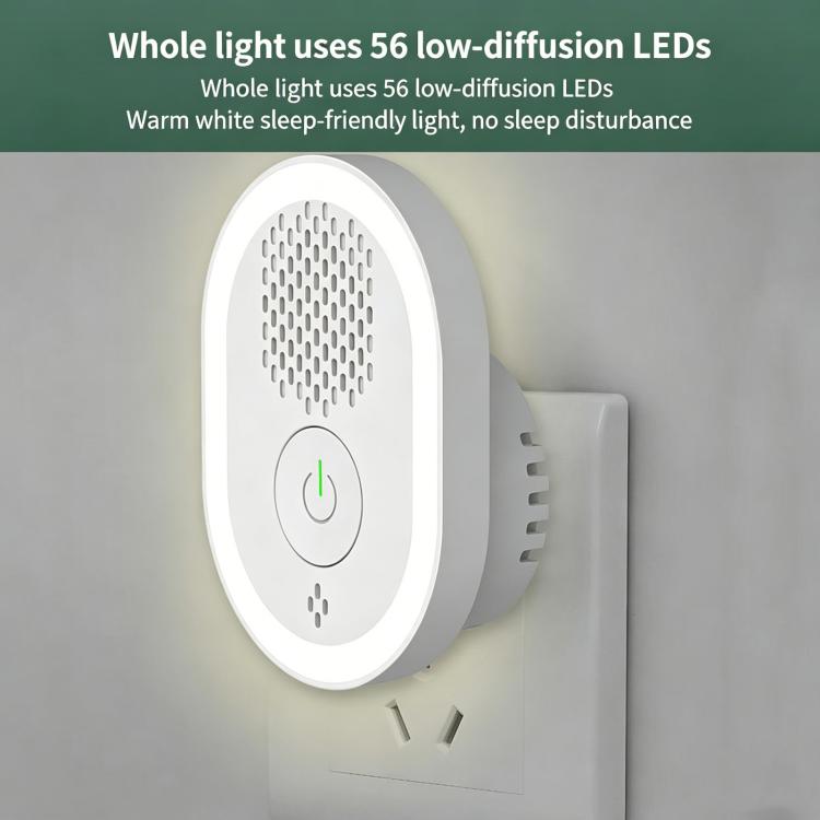 Lampada repellente per zanzare intelligente a ultrasuoni, repellente silenzioso per topi, insetti e scarafaggi., US Plug