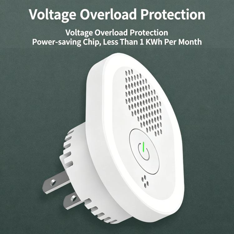 Lampada repellente per zanzare intelligente a ultrasuoni, repellente silenzioso per topi, insetti e scarafaggi., US Plug